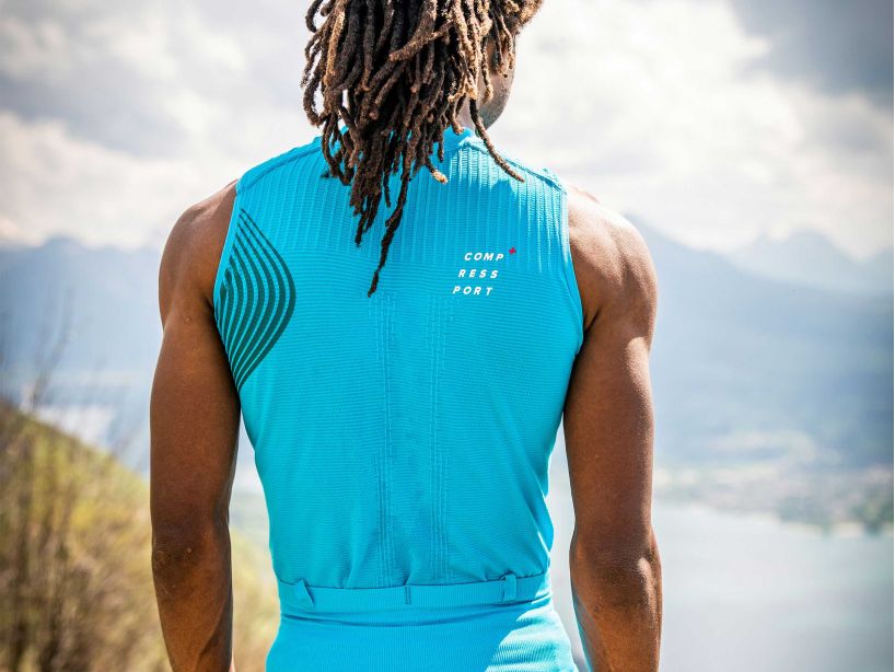 TRAIL POSTURAL TANK TOP M - HAWAIIAN OCEAN